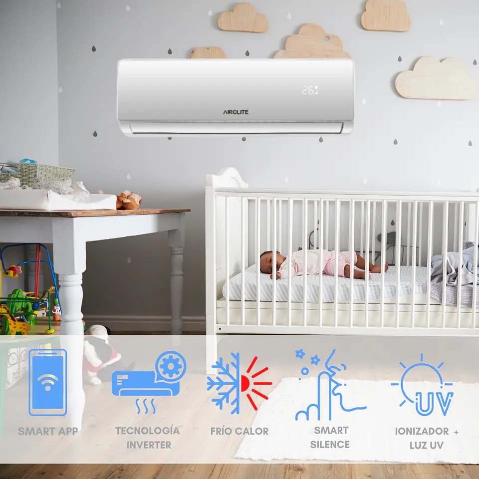 INCLUYE INSTALACIÓN EN RM SPLIT INVERTER PRO HEALT 12000BTU WIFI APP 2