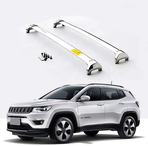 BARRAS PORTAEQUIPAJES OEM JEEP COMPASS 2017 CROMADAS
