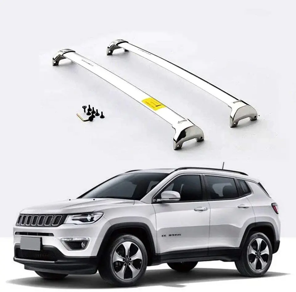 BARRAS PORTAEQUIPAJES OEM JEEP COMPASS 2017 CROMADAS 1