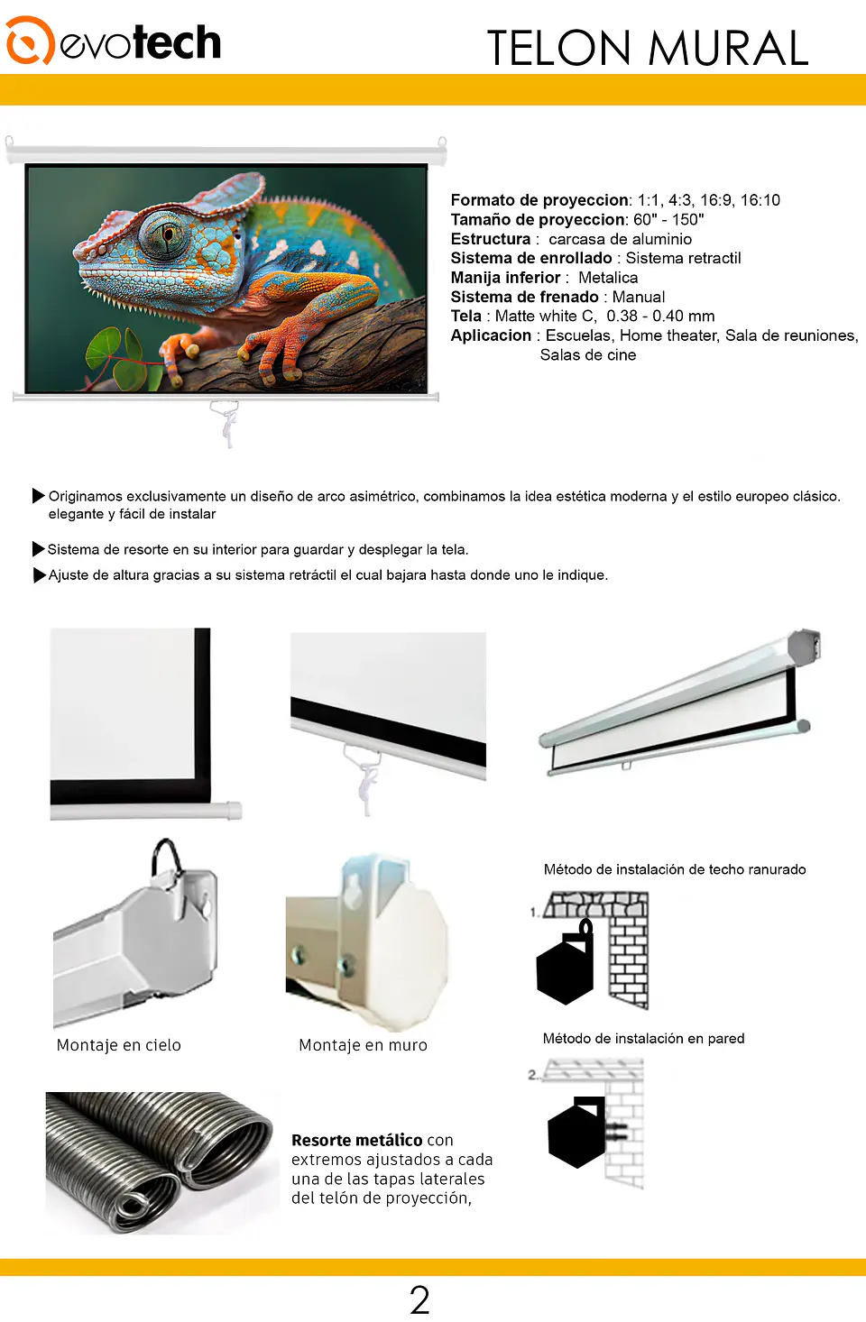 TELON MURAL 300X300 CM/ MECANISMO RETRACTIL 4