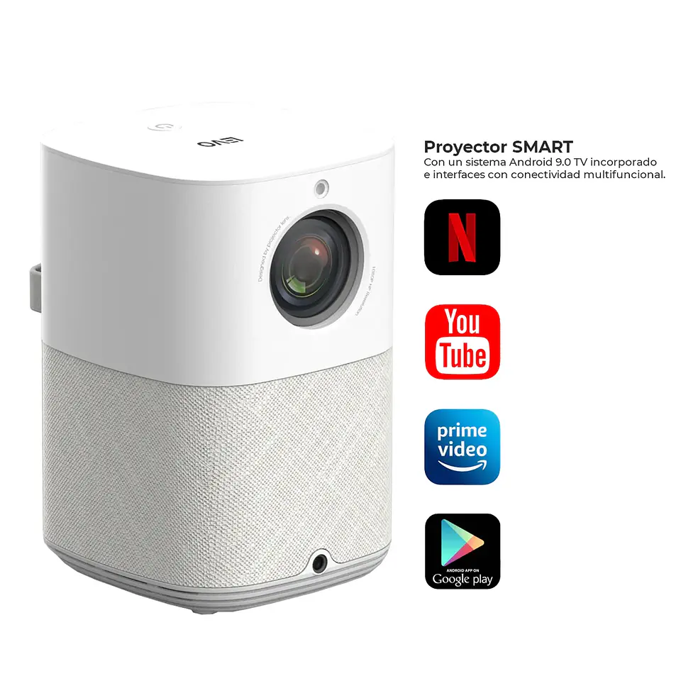 PROYECTOR INFINITY SMART FULL HD+ TELÓN 60 PULGADAS LEVO 4