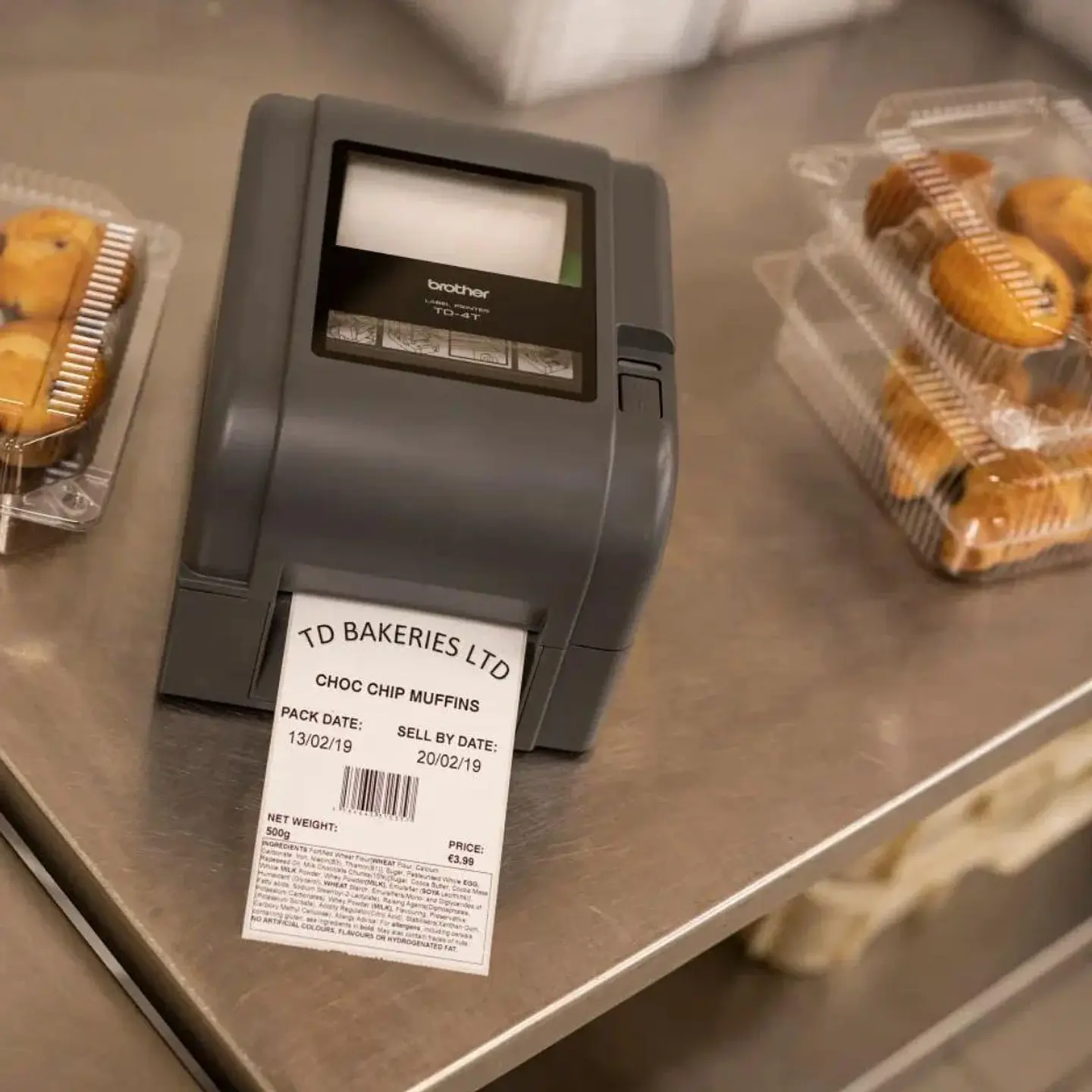 IMPRESORA DE ETIQUETAS BROTHER 4.3 DESKTOP NEGRA 4