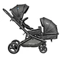 COCHE DOBLE TRAVEL SYSTEM BEBEGLO DUETO GRIS - Miniatura 6
