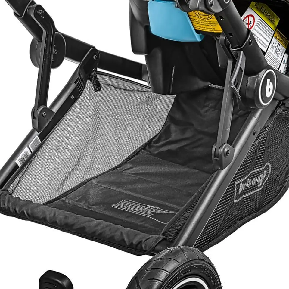 COCHE DOBLE TRAVEL SYSTEM BEBEGLO DUETO GRIS 7