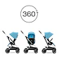COCHE TRAVEL SYSTEM EEZY S TWIST PLUS SLV B.BLUE + ATON S2 + BASE - Miniatura 5