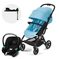 COCHE TRAVEL SYSTEM EEZY S PLUS V3 BLK B.BLUE+ATON S2+BASE - Miniatura 1