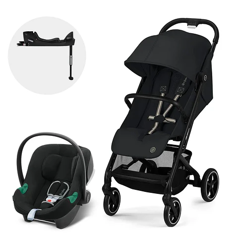COCHE TRAVEL SYSTEM BEEZY BLK MGB + ATON B2 + BASE