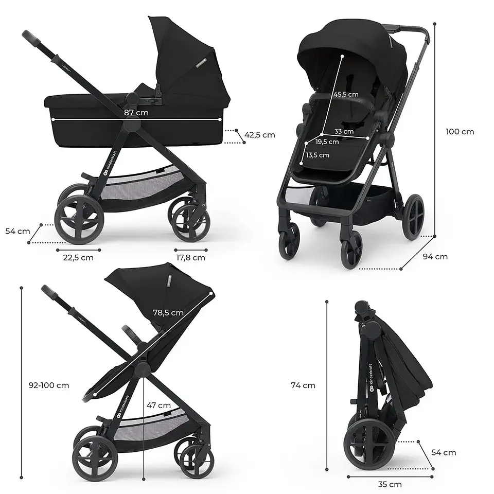 COCHE TRAVEL SYSTEM NEWLY 3EN1 NEGRO 8