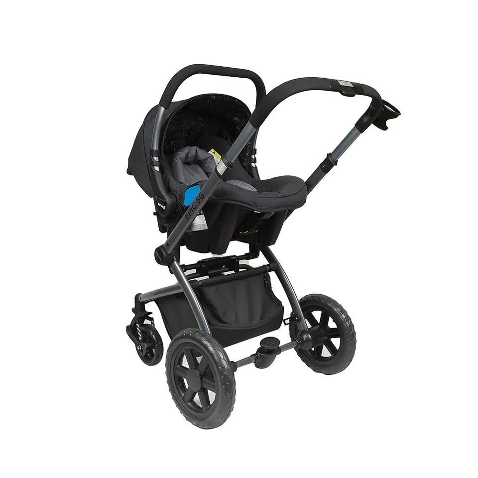 COCHE TRAVEL SYSTEM EPIC 5G BLACK INFANTI 4