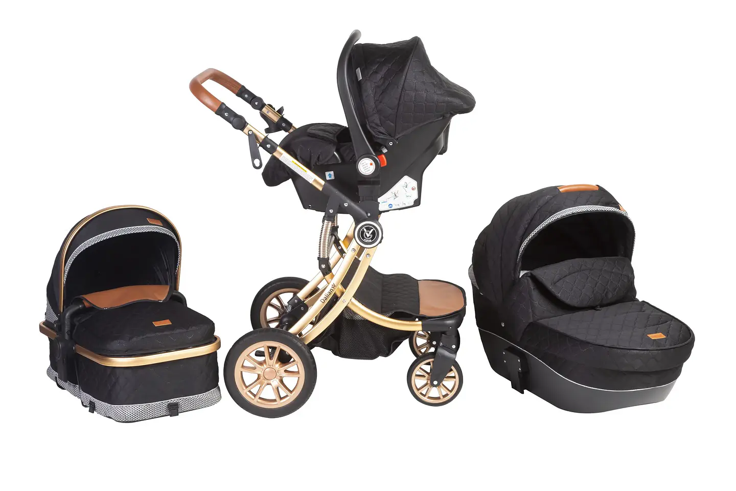 COCHE DALIAN 3EN 1 DE VOYAGE BLACK GREY 3