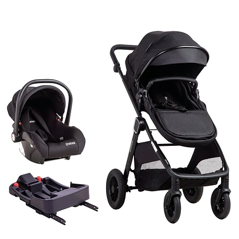 COCHE CUNA TRAVEL SYSTEM ISOFIX SUNSET PREMIUM NEGRO BEBESIT