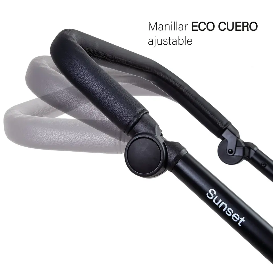 COCHE CUNA TRAVEL SYSTEM ISOFIX SUNSET PREMIUM NEGRO BEBESIT 6