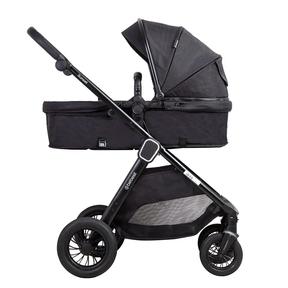 COCHE CUNA TRAVEL SYSTEM ISOFIX SUNSET PREMIUM NEGRO BEBESIT 9