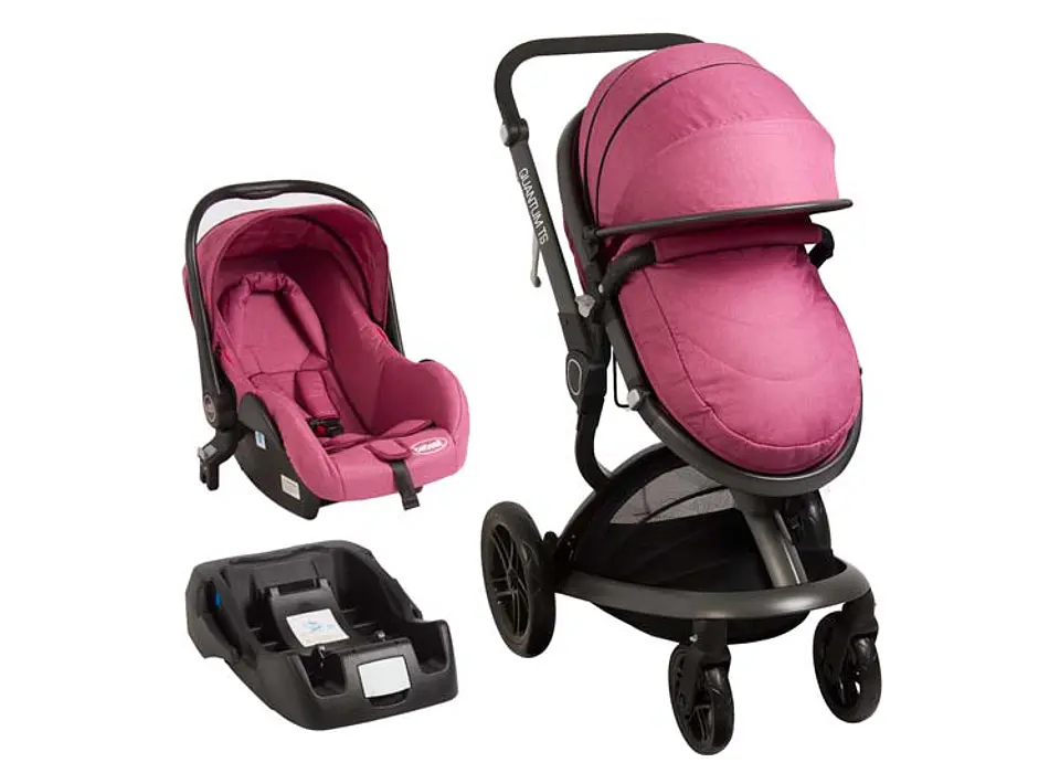 COCHE TRAVEL SYSTEM BEBESIT QUANTUM ROSADO 1