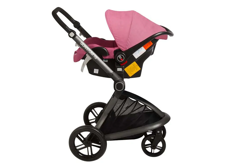 COCHE TRAVEL SYSTEM BEBESIT QUANTUM ROSADO 4