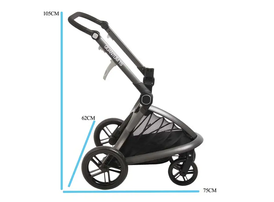 COCHE TRAVEL SYSTEM BEBESIT QUANTUM ROSADO 8