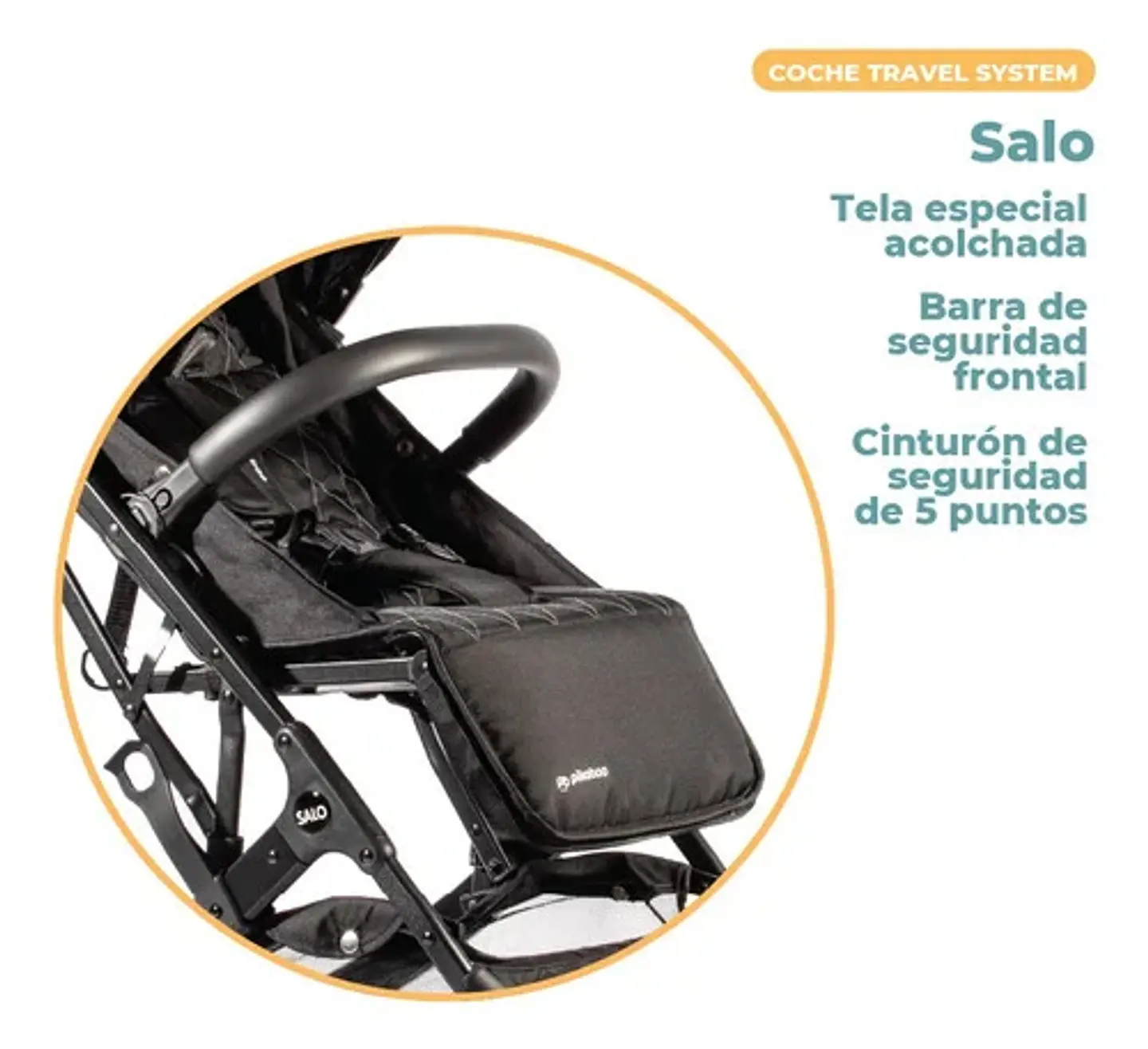 COCHE TRAVEL SYSTEM COMPACTO PIKABOO SALO NEGRO 5
