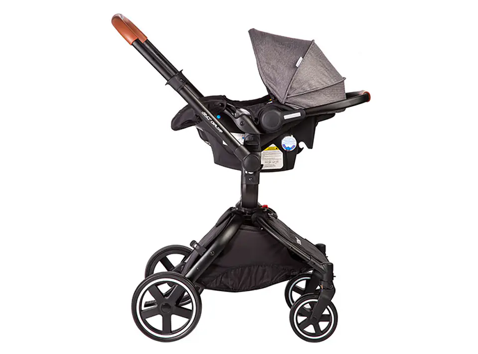 COCHE TRAVEL SYSTEM BEBESIT DELUXE 360° NEGRO 4