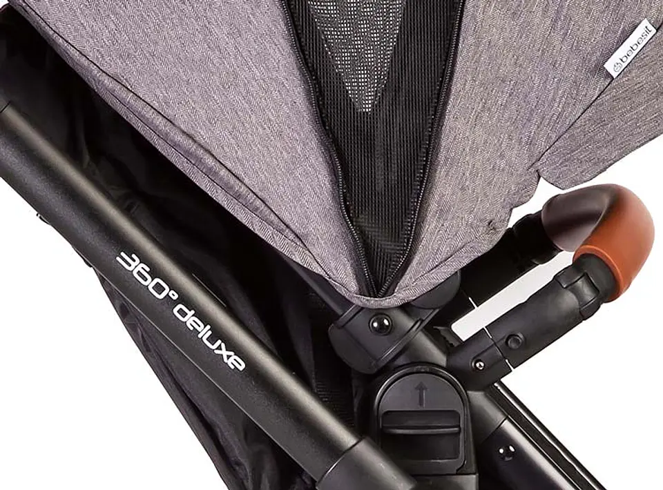 COCHE TRAVEL SYSTEM BEBESIT DELUXE 360° NEGRO 8