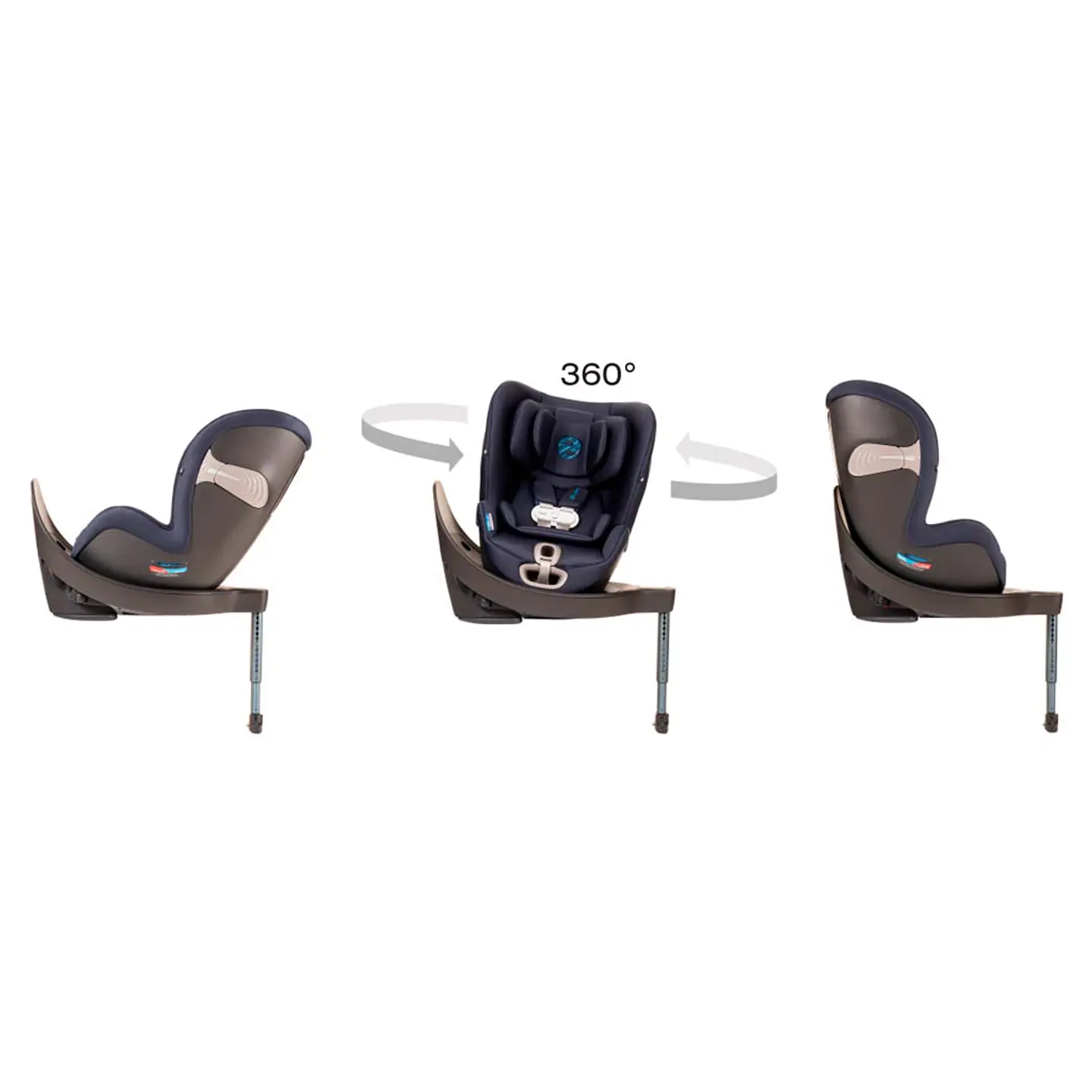 SILLA CONVERTIBLE SIRONA S USA 360 PREMIUM BLACK CON SENSORSAFE 3
