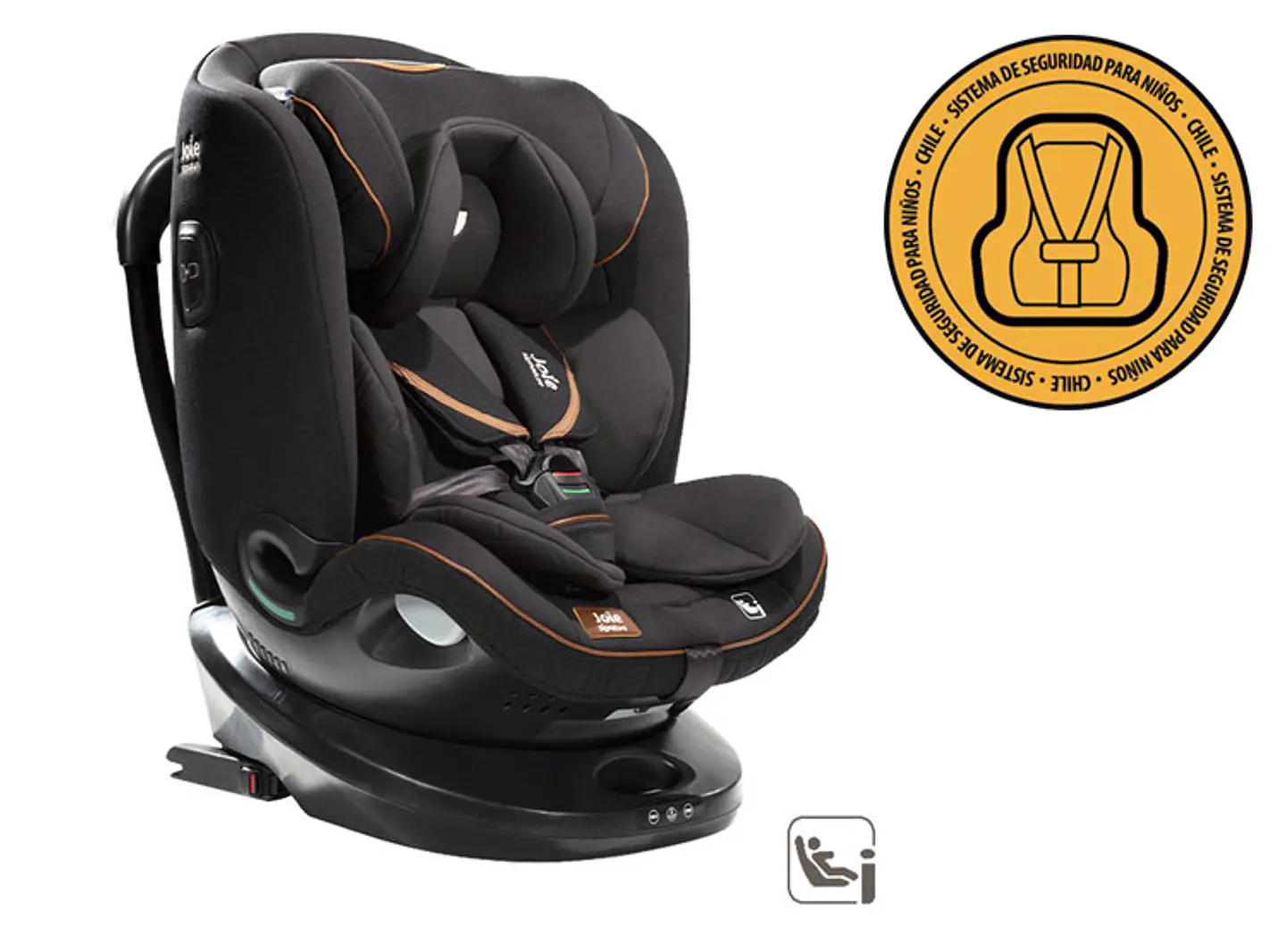 SILLA AUTO JOIE I-SPIN GROW ECLIPSE CARBON 1
