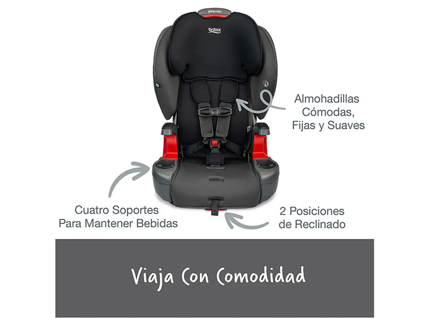 SILLA AUTO BRITAX BUTACA GROW WITH YOU MOD NEGRO 5