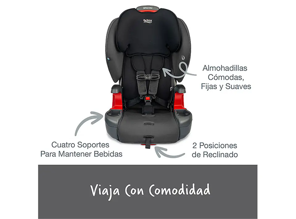 SILLA AUTO BRITAX BUTACA GROW WITH YOU MOD NEGRO 5