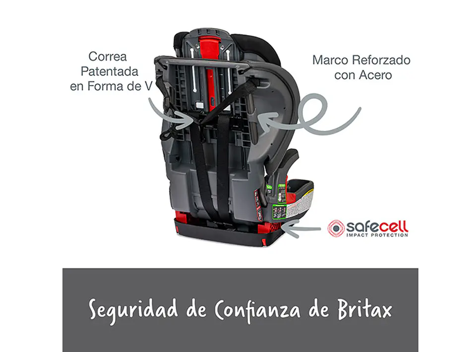 SILLA AUTO BRITAX BUTACA GROW WITH YOU MOD NEGRO 7