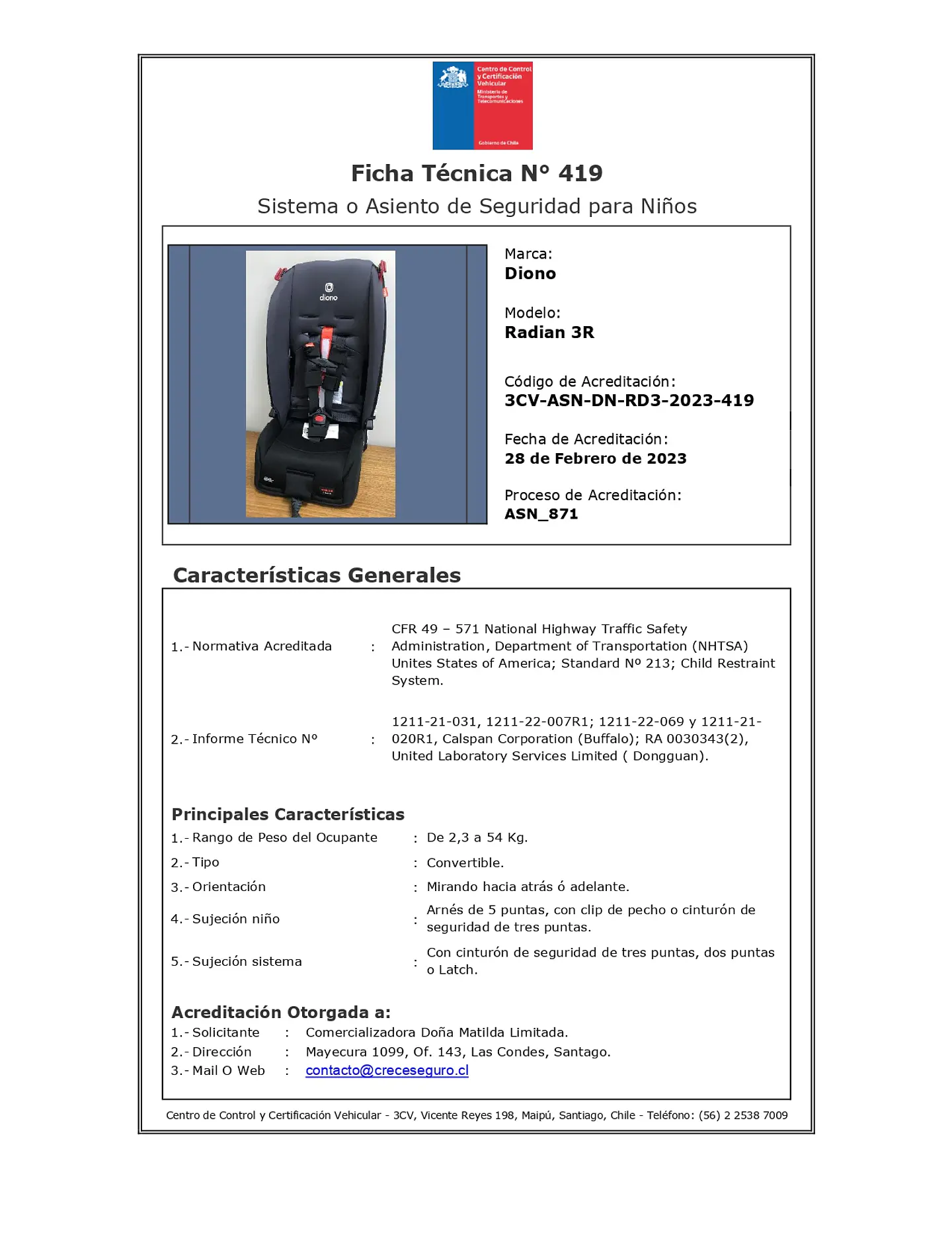 SILLA DE AUTO CONVERTIBLE DIONO RADIAN® 3R EDICIÓN LIMITADA (TORMENTA NEGRA) 9