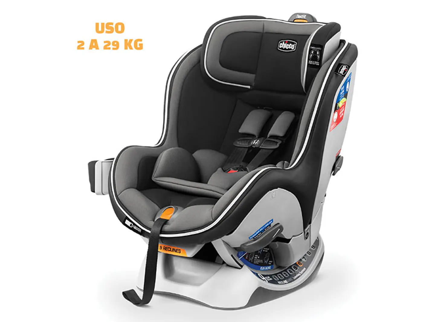 SILLA AUTO CHICCO SILLA CONVERTIBLE NEXTFIT ZIP CARBON GRIS 1