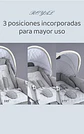 COCHE LUJOSO ROYAL DE COOLBABY 2 PIEZAS GRIS BY LUBABYCAS - Miniatura 3