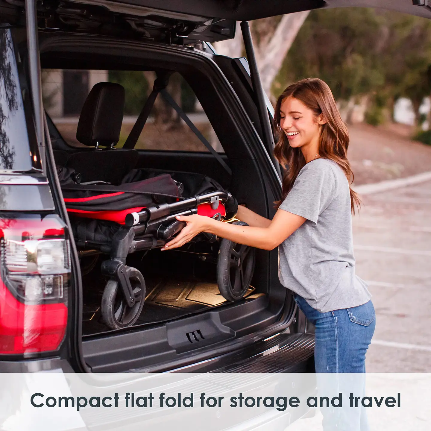 CARRO PASEO WAGON Y COCHE DOBLE MUV EXPEDITION 2 EN 1 MARS RED 3