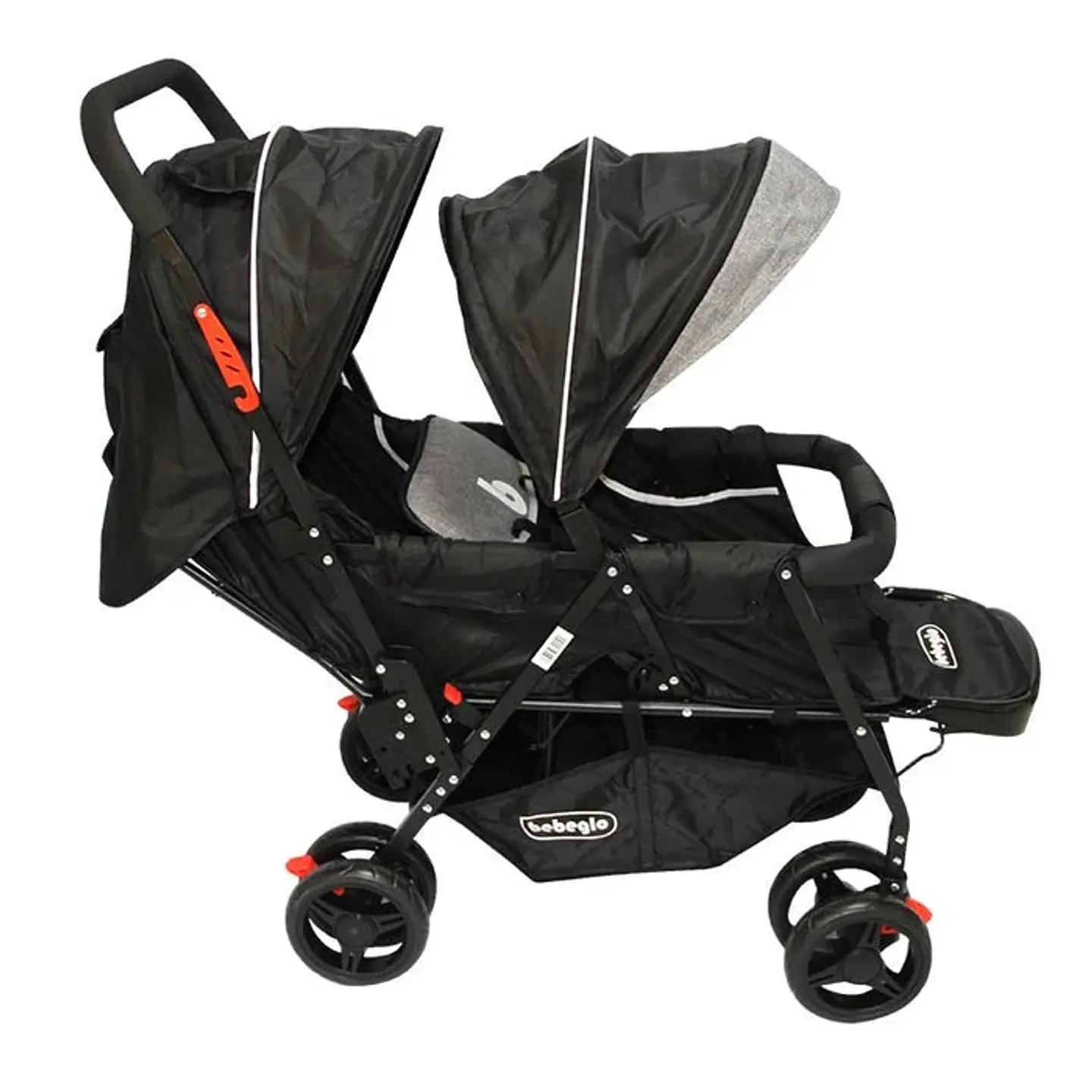 COCHE DOBLE DUO PRIX BEBEGLO NEGRO 6