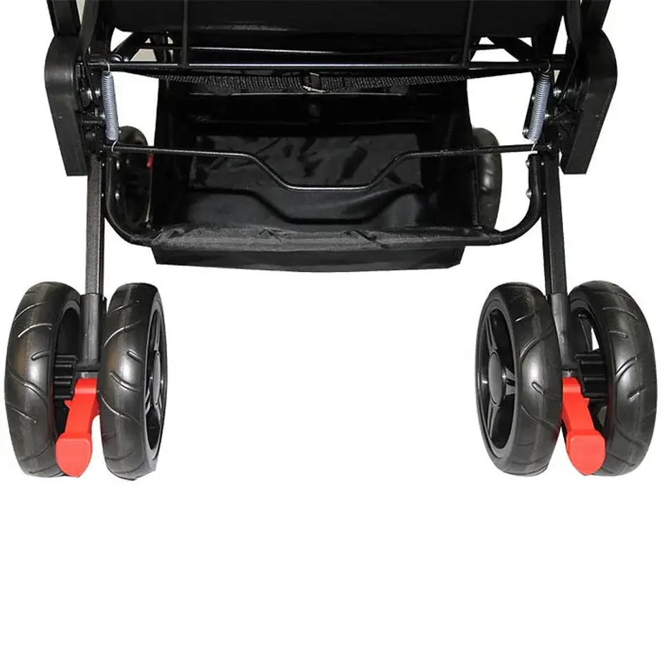COCHE DOBLE DUO PRIX BEBEGLO NEGRO 8