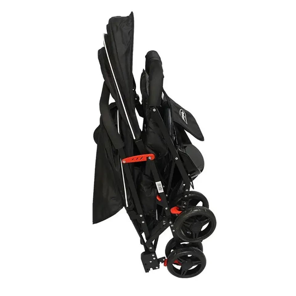 COCHE DOBLE DUO PRIX BEBEGLO NEGRO 9