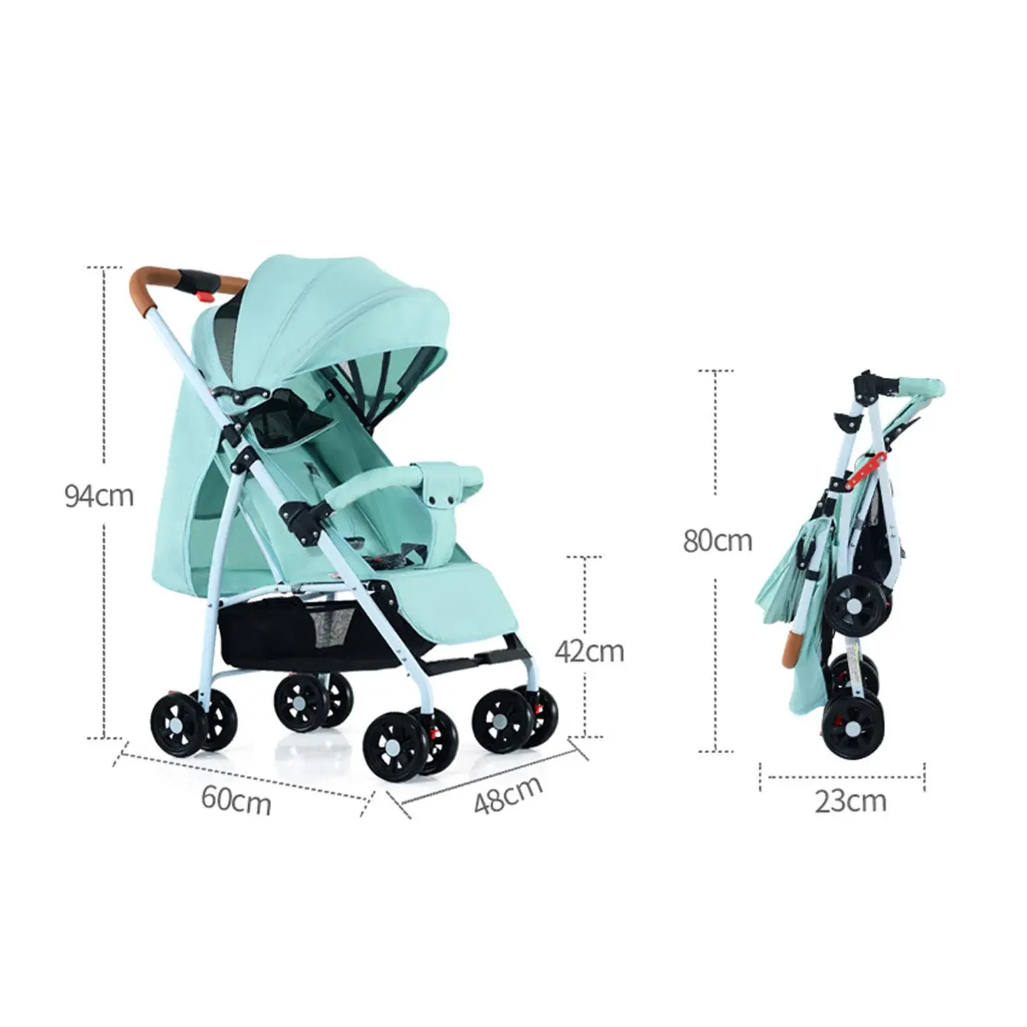 COCHE PARAGUAS DE PASEO PARA BEBÉ PLEGABLE Y RESISTENTE 4