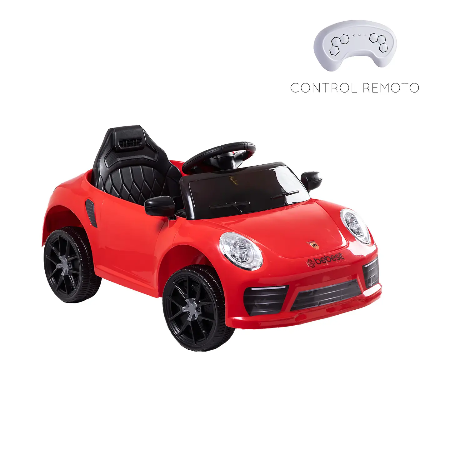AUTO DEPORTIVO ELÉCTRICO RACE ROJO BEBESIT 3