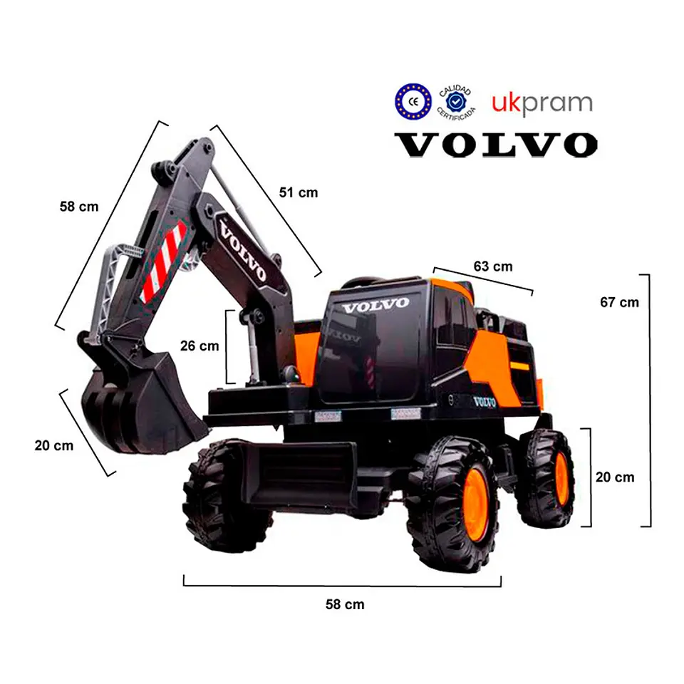 AUTO A BATERIA EXCAVADORA VOVO 2022 3