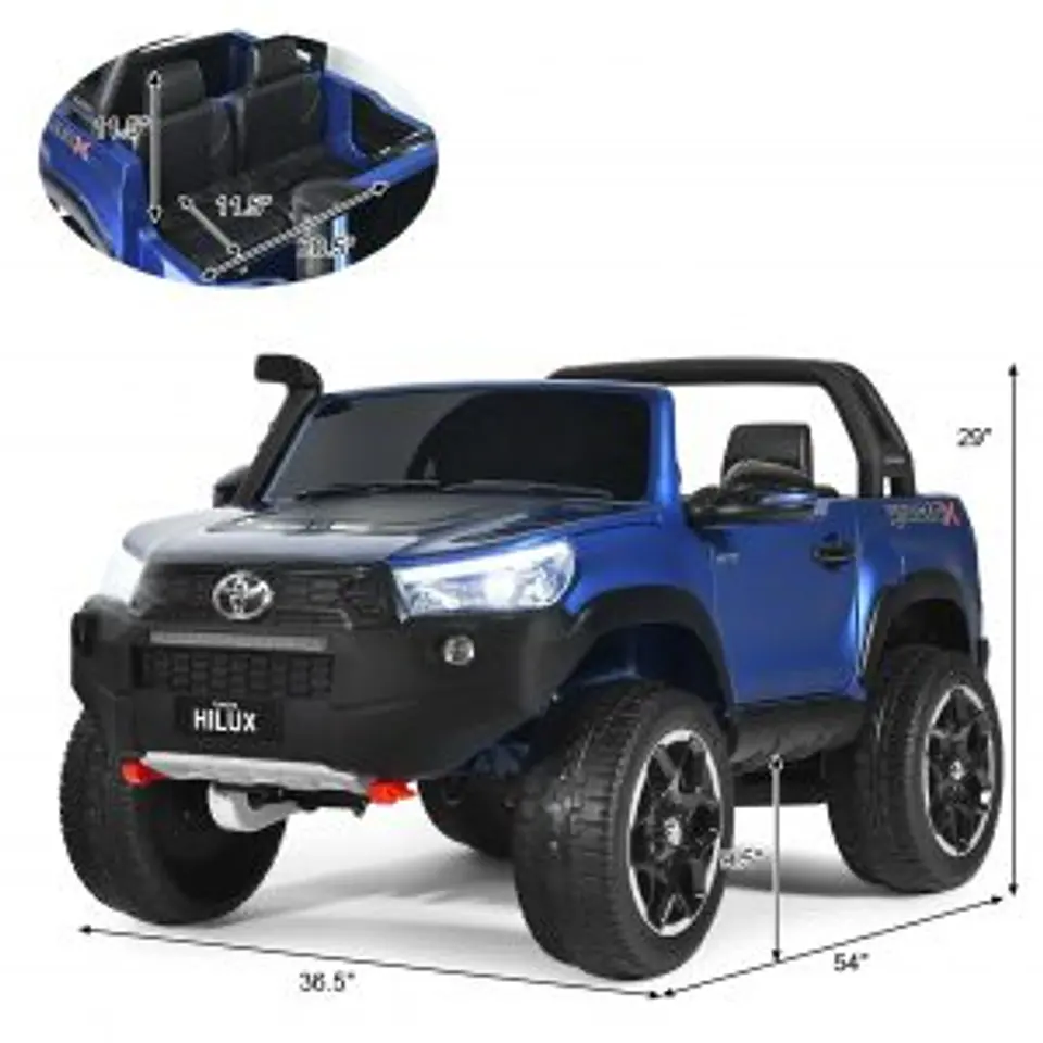 AUTO TOYOTA HILUX RUGGED X 12V BLUE PINTURA REAL 7