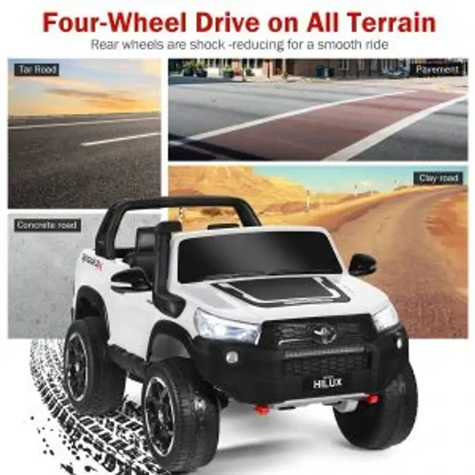  AUTO TOYOTA HILUX RUGGED X 12V WHITE 4