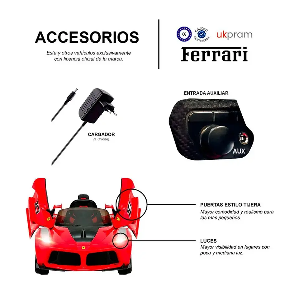 AUTO A BATERIA FERRARI FXXK 4