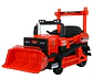 AUTO A BATERIA 12V EXCAVADORA ROJO - Miniatura 1