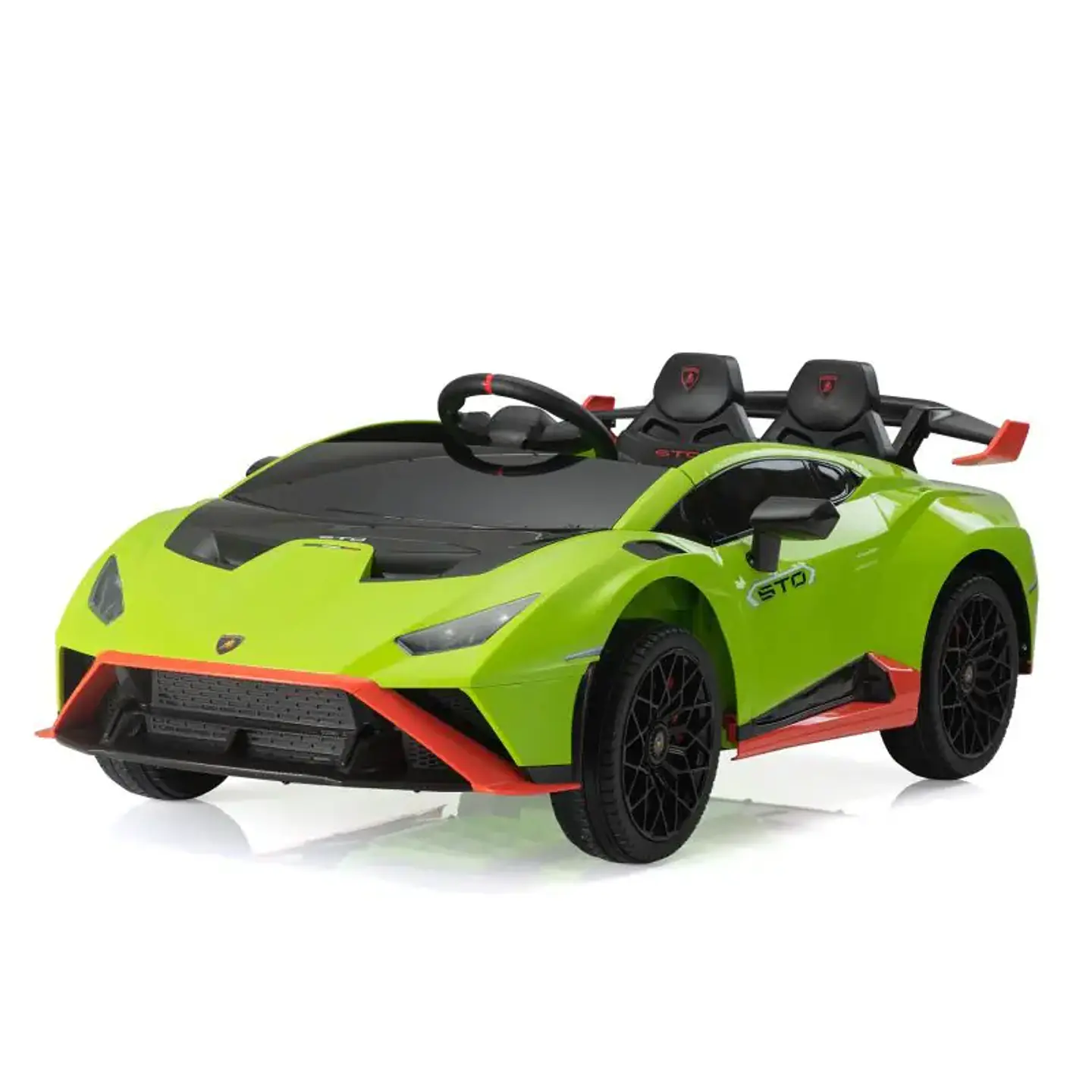 AUTO A BATERÍA LICENCIA LAMBORGHINI HURACAN DERRAPE AUTOMÁTICO VERDE 1