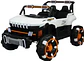 JEEP AUTO A BATERIA 4X4 LUCES LED CON CONTROL REMOTO - Miniatura 1