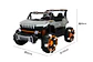 JEEP AUTO A BATERIA 4X4 LUCES LED CON CONTROL REMOTO - Miniatura 3