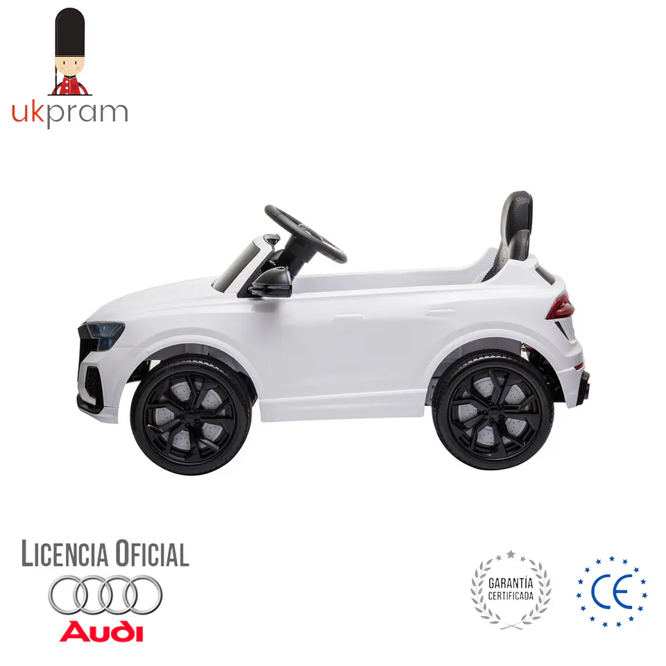 AUTO A BATERIA AUDI RS Q8 COLOR BLANCO 3