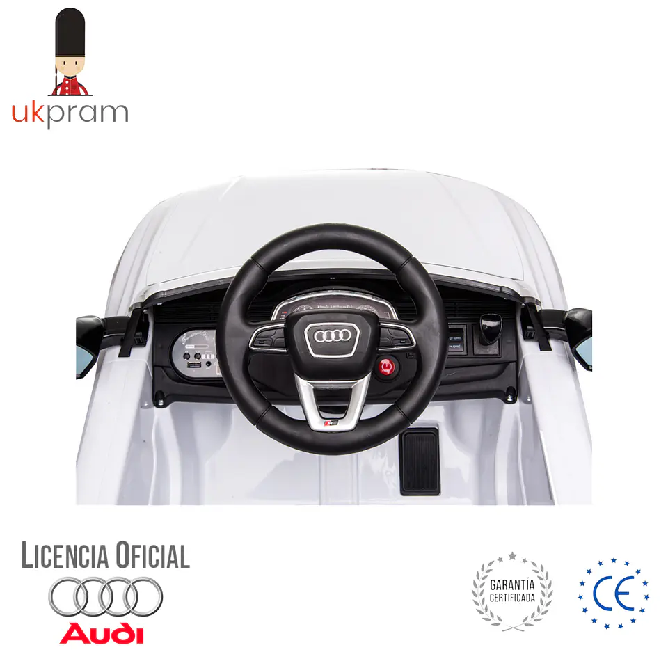 AUTO A BATERIA AUDI RS Q8 COLOR BLANCO 4