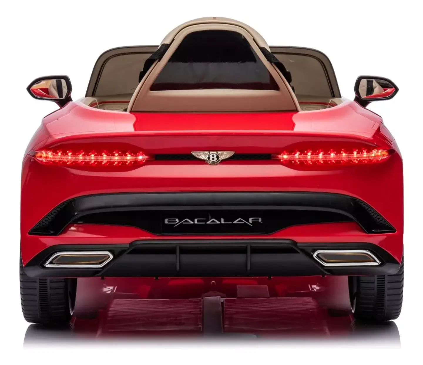 AUTO A BATERÍA BENTLEY BACALAR ROJO + LICENCIA - KIDSCOOL - BJJA1008-RJ 3