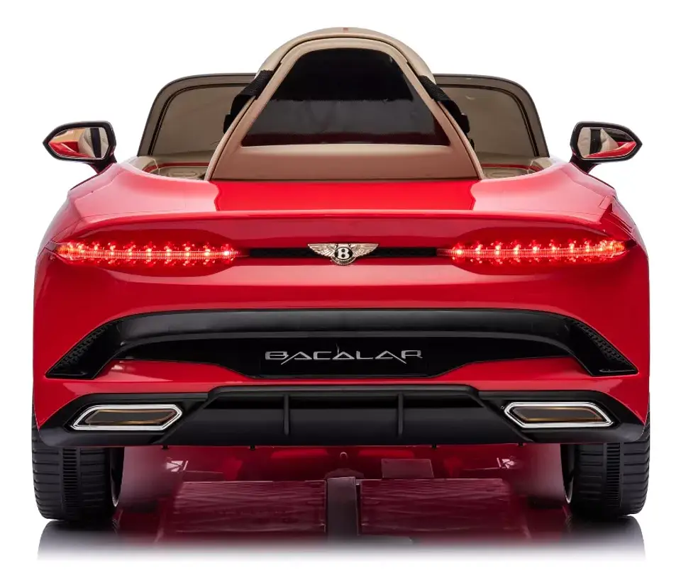 AUTO A BATERÍA BENTLEY BACALAR ROJO + LICENCIA - KIDSCOOL - BJJA1008-RJ 3