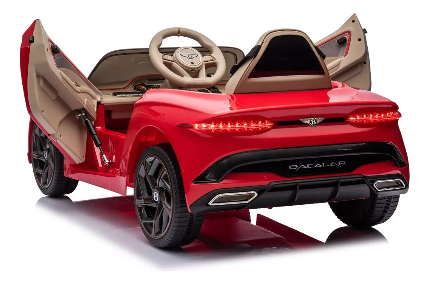AUTO A BATERÍA BENTLEY BACALAR ROJO + LICENCIA - KIDSCOOL - BJJA1008-RJ 4
